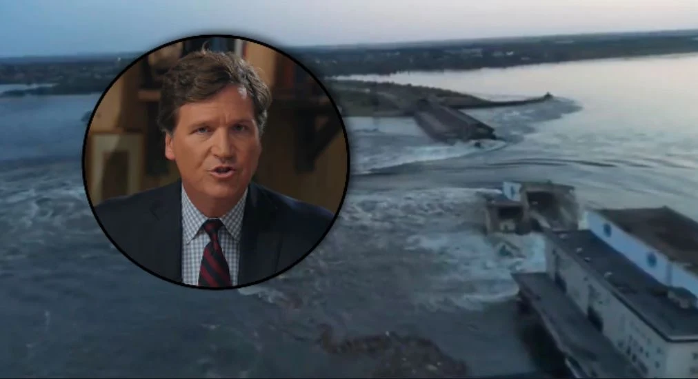 Amerykański prezenter Tucker Carlson zabrał głos ws. zniszczenia zapory na Dnieprze w Nowej Kachowce Amerykański prezenter Tucker Carlson zabrał głos ws. zniszczenia zapory na Dnieprze w Nowej Kachowce