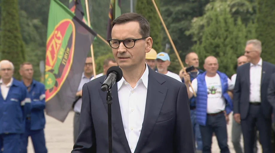 Premier Mateusz Morawiecki w Turowie Premier Mateusz Morawiecki w Turowie