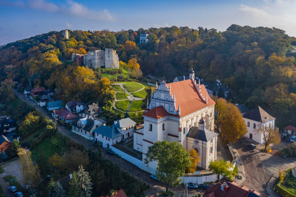 Kazimierz Dolny, Kościół Farny z lotu ptaka