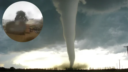 Kamera uchwyciła moment zniszczenia domu przez tornado
