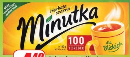 Minutka Herbata czarna 140 g (100 x 1,4 g)