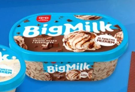 Big Milk Intense Lody świeże mleko i czekolada 1000 ml