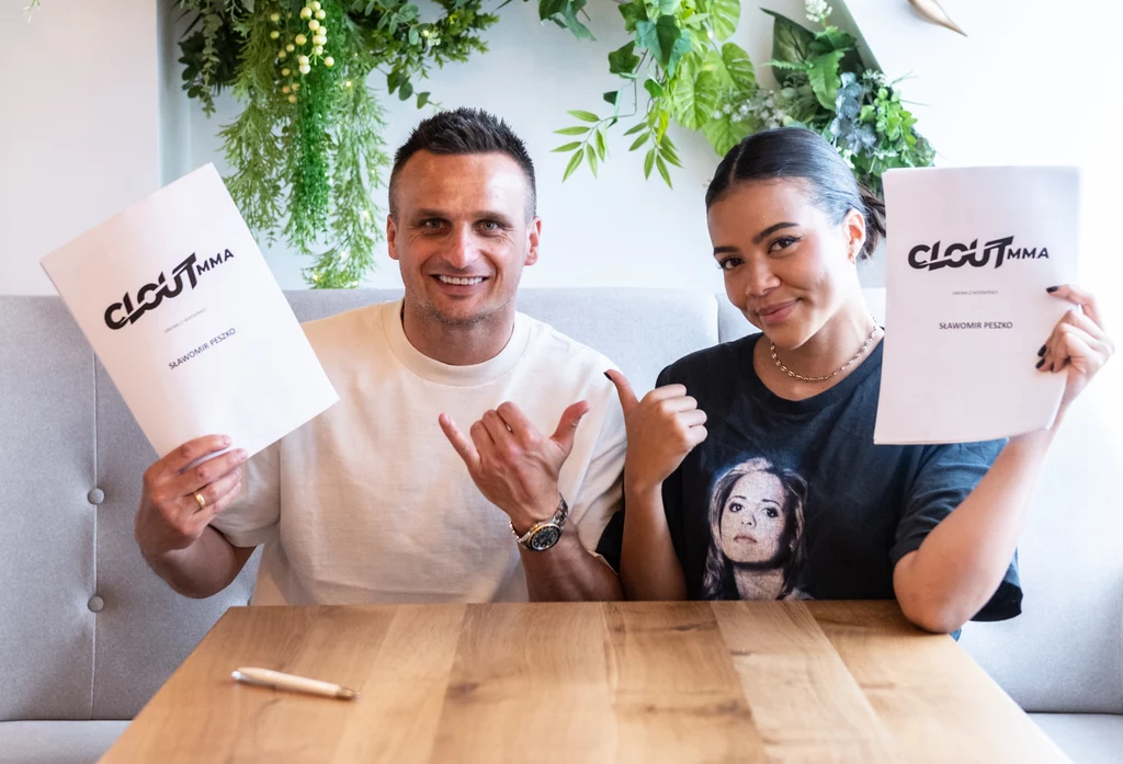 Sławomir Peszko i Lexy Chaplin twarzami Clout MMA Sławomir Peszko i Lexy Chaplin twarzami Clout MMA