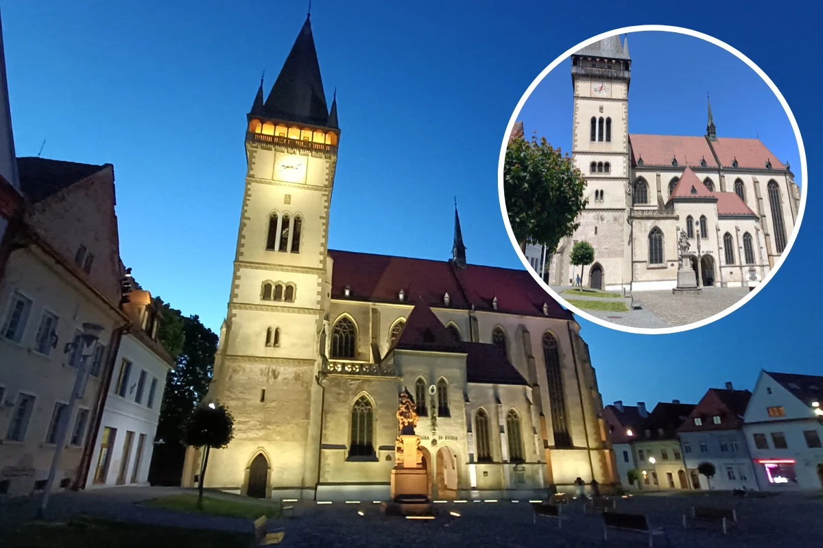 Miasto warto odwiedzić również wieczorem, gdyż budynki zostały pięknie oświecone. Oto Bazylika Mniejsza św. Idziego nocą Miasto warto odwiedzić również wieczorem, gdyż budynki zostały pięknie oświecone. Oto Bazylika Mniejsza św. Idziego nocą