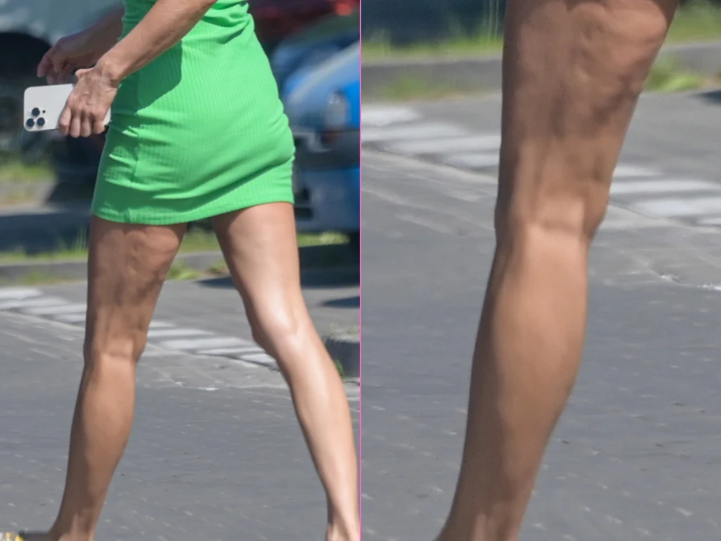 Zwiotczałe nóżki Małgorzaty Rozenek 