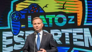 Prezydent Andrzej Duda na pikinku Lato z esportem