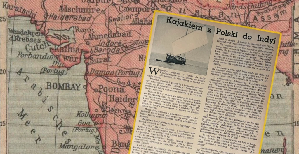 Polski podróżnik wybrał się do Indii kajakiem Polski podróżnik wybrał się do Indii kajakiem