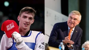 Maksym Chramcow i Thomas Bach