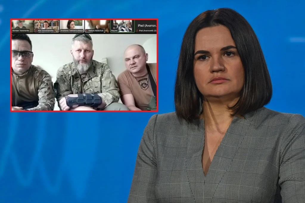 Liderka białoruskiej opozycji rozmawiała z przedstawicielami pułku Kalinowskiego Liderka białoruskiej opozycji rozmawiała z przedstawicielami pułku Kalinowskiego