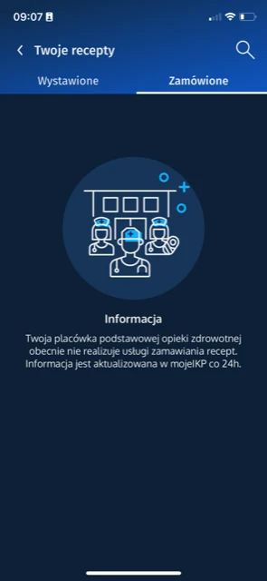 Sekcja "Zamówione" Sekcja "Zamówione"