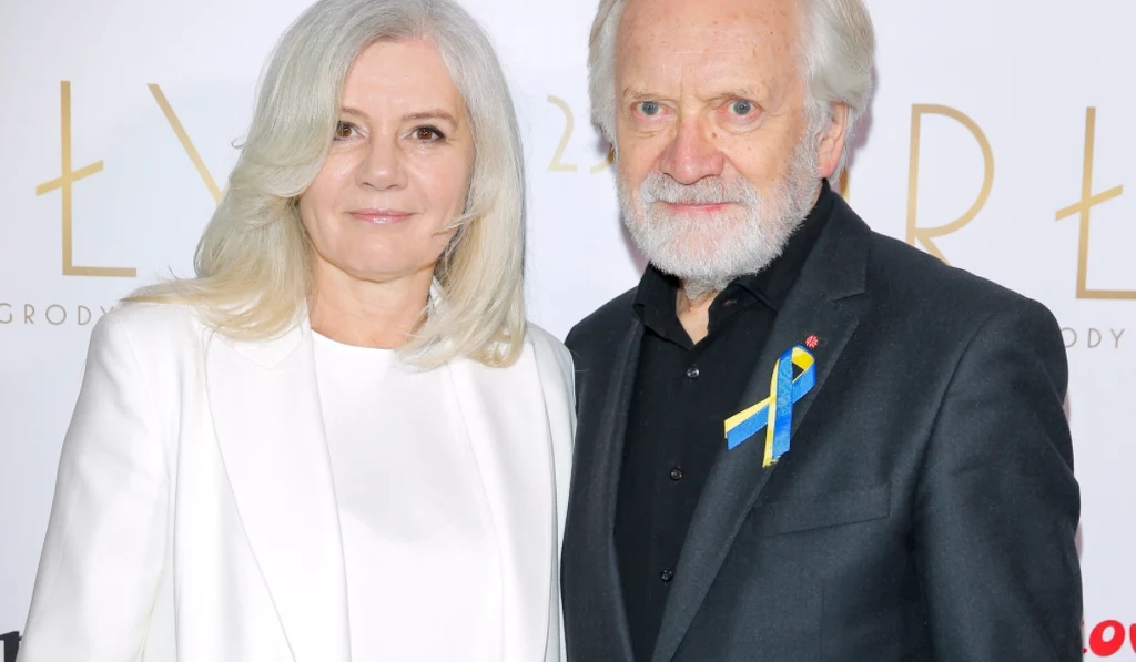 Andrzej Seweryn z żoną