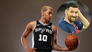 Jeremy Sochan i Leo Messi