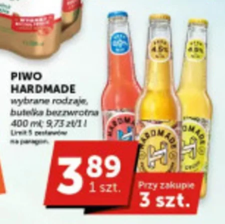 Hardmade Raspberry Crush Piwo z lemoniadą o smaku malinowo-cytrynowym 400 ml