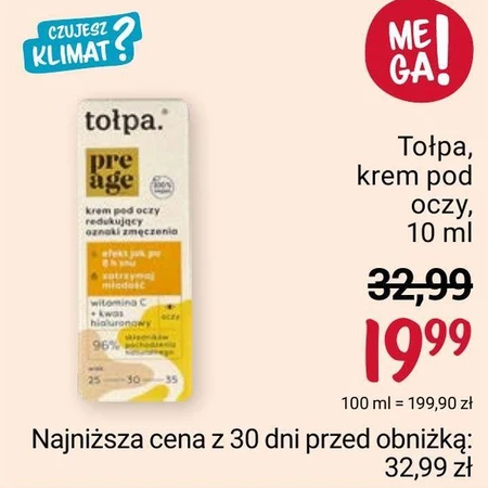 Krem pod oczy Tołpa