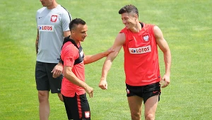 Sławomir Peszko i Robert Lewandowski