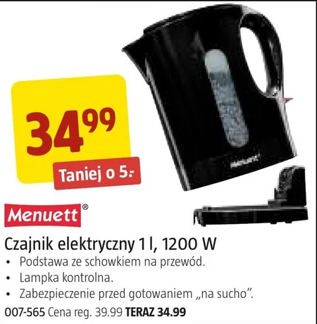 Czajnik elektryczny Menuett