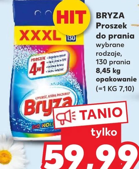 Bryza 4w1 Proszek do prania do koloru 8,45 kg (130 prań)