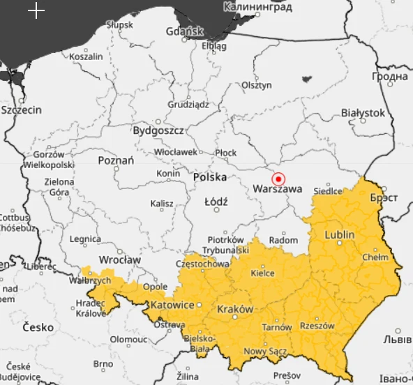 Ostrzeżenia IMGW: w sobotę na południu możliwe burze