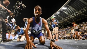 Lamecha Girma na mecie swojego rekordowego biegu. Jeszcze chyba nie wierzy w to, czego dokonał