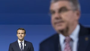 Emmanuelle Macron i Thomas Bach