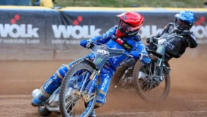 Bartosz Zmarzlik i Kai Huclkenbeck w Grand Prix Niemiec 2023.