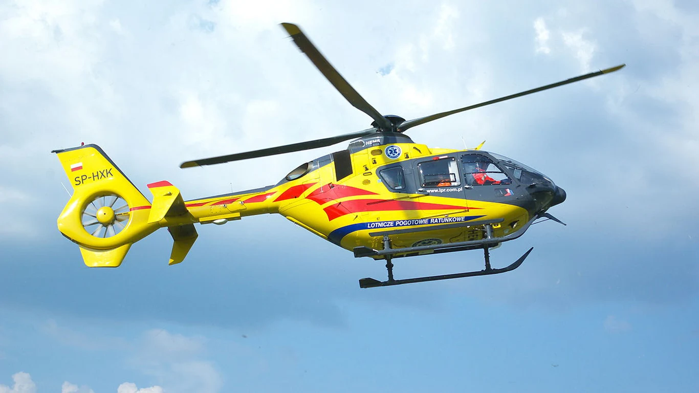 Na miejscu wypadku lądował śmigłowiec LPR (zdj. ilustracyjne) Na miejscu wypadku lądował śmigłowiec LPR (zdj. ilustracyjne)