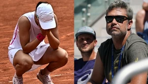 AFP - Iga Świątek i Tomasz Wiktorowski