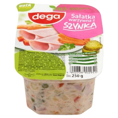 dega Sałatka warzywna z szynką 250 g - 2