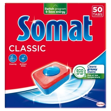 Somat Classic Tabletki do mycia naczyń w zmywarkach 830 g (50 x 16,6 g) - 0