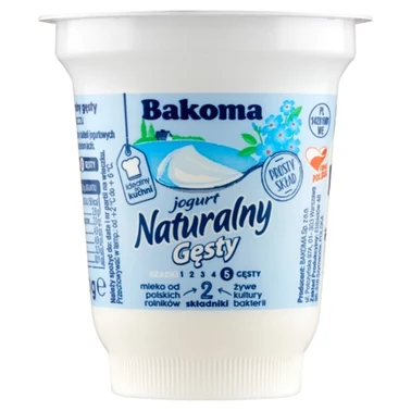 Bakoma Jogurt naturalny gęsty 150 g - 3