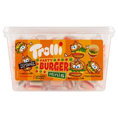 Trolli Party Burger Minis Żelki o smaku owocowym 600 g - 0