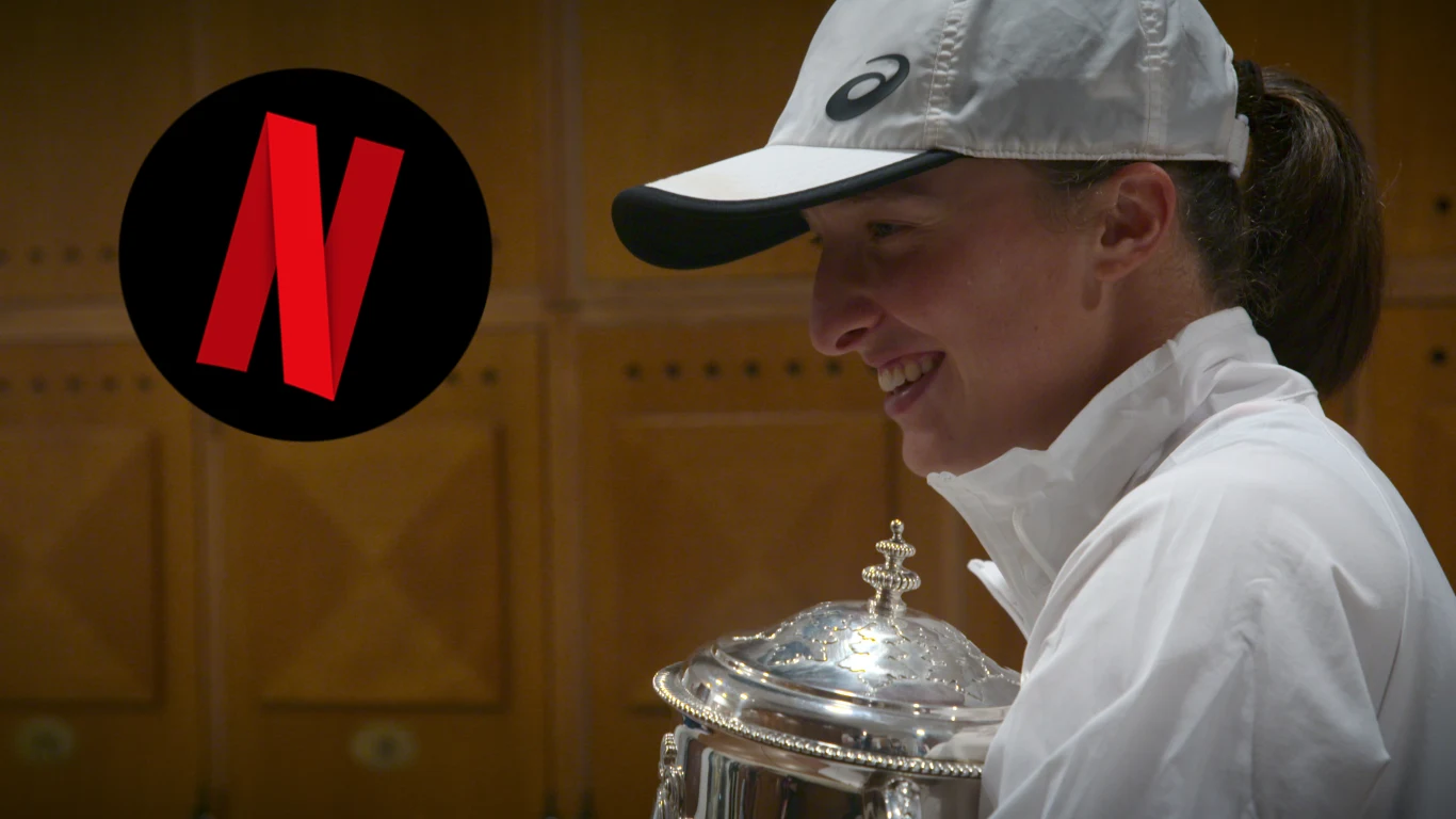 Iga Świątek w serialu Netflixa. Iga Świątek w serialu Netflixa.