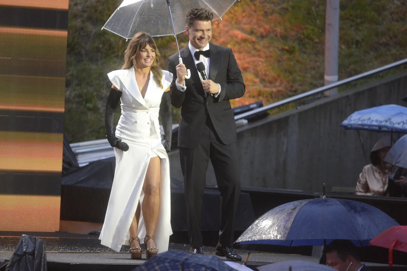 Tomasz Kammel i Beata Chmielowska-Olech w Opolu Tomasz Kammel i Beata Chmielowska-Olech w Opolu