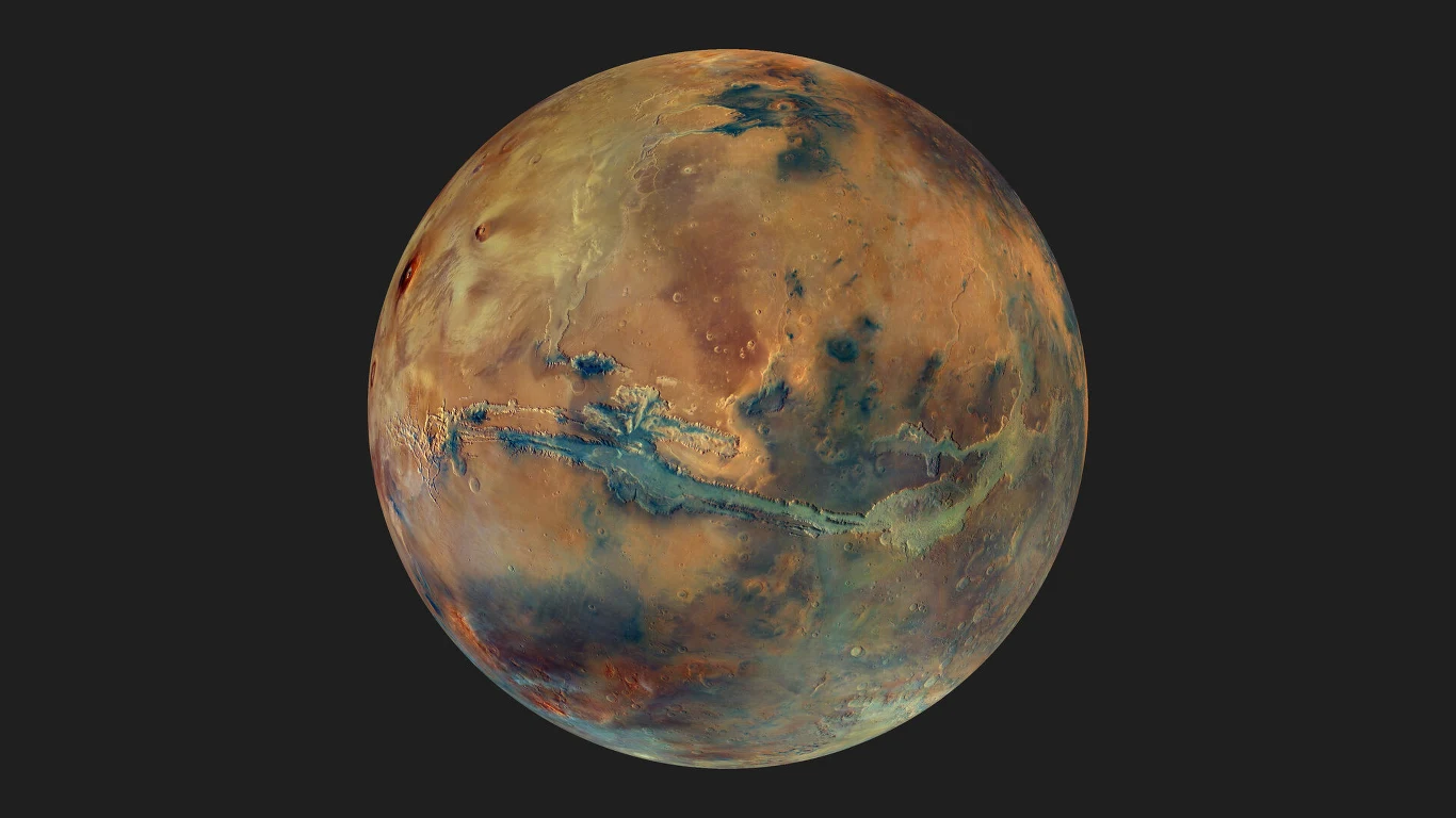 Tak naprawdę wygląda Mars. Zdjęcie wykonane przez Mars Express pokazuje, że nie jest czerwony, lecz kolorowy / zdjęcie: ESA Tak naprawdę wygląda Mars. Zdjęcie wykonane przez Mars Express pokazuje, że nie jest czerwony, lecz kolorowy / zdjęcie: ESA