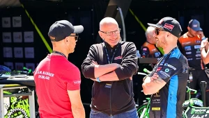 Brian Karger z Nickim Pedersenem i Leonem Madsenem