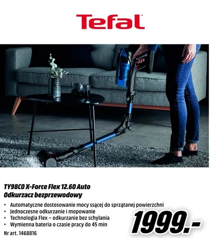 Odkurzacz bezprzewodowy Tefal