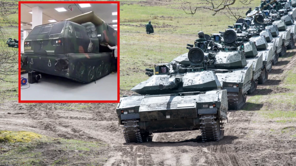 Makiety wyrzutni HIMARS, MLRS, artylerii Goździk czy czołgu Leopard. Ukraińcy mają prawdziwą "fałszywą" armię