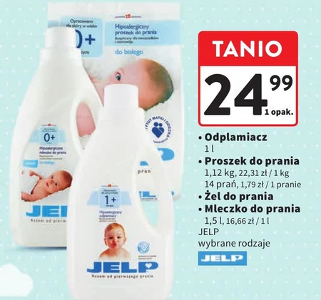 JELP 0+ Hipoalergiczny proszek do prania do kolorów 1,12 kg (14 prań)
