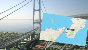 Wizualizacja mostu w Cieśninie Mesyńskiej we Włoszech