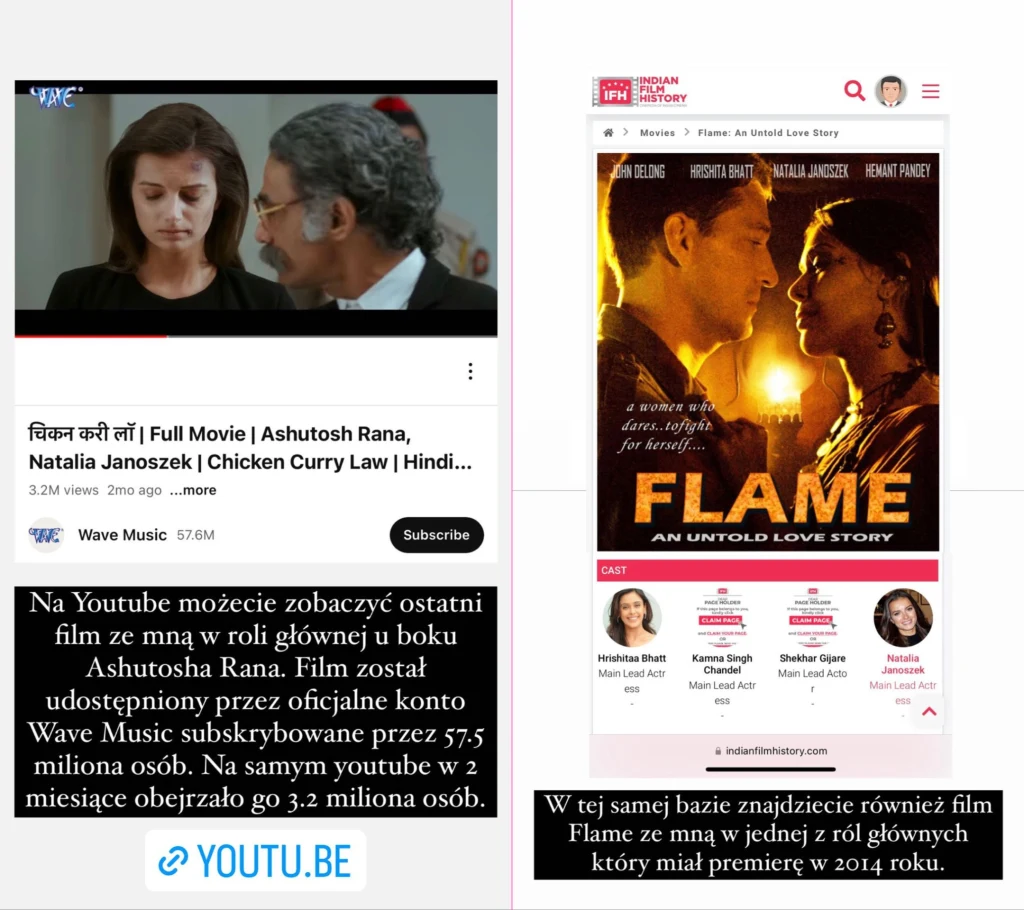 Instastory Natalii Janoszek Instastory Natalii Janoszek