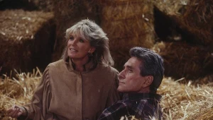 Linda Evans i Rock Hudson na planie "Dynastii"