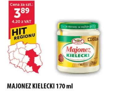 Majonez Kielecki z czosnkiem 170 ml