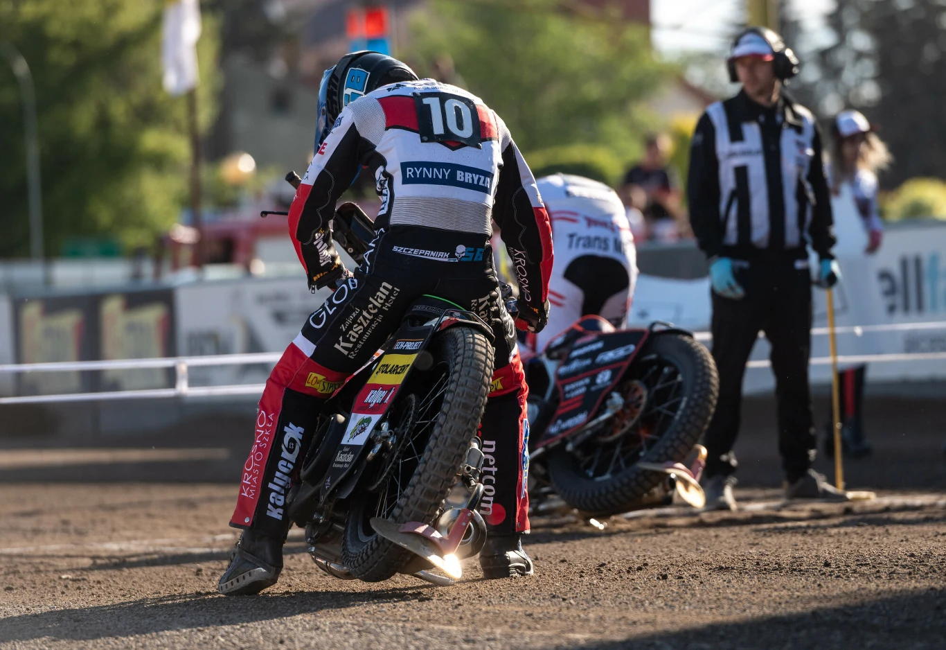 Mateusz Szczepaniak gotowy do jazdy.