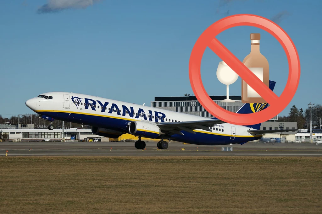 Ryanair chce zakazać wnoszenia alkoholu na pokład samolotu.