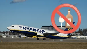 Ryanair chce zakazać wnoszenia alkoholu na pokład samolotu.