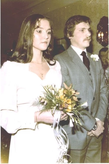 Slub Aleksandra i Jolanty Kwaśniewskich w 1979 roku