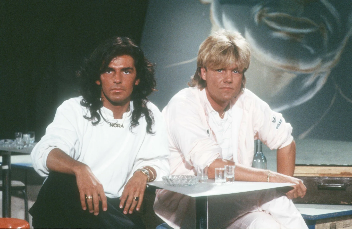 Zespół Modern Talking. Od lewej: Thomas Anders i Dieter Bohlen