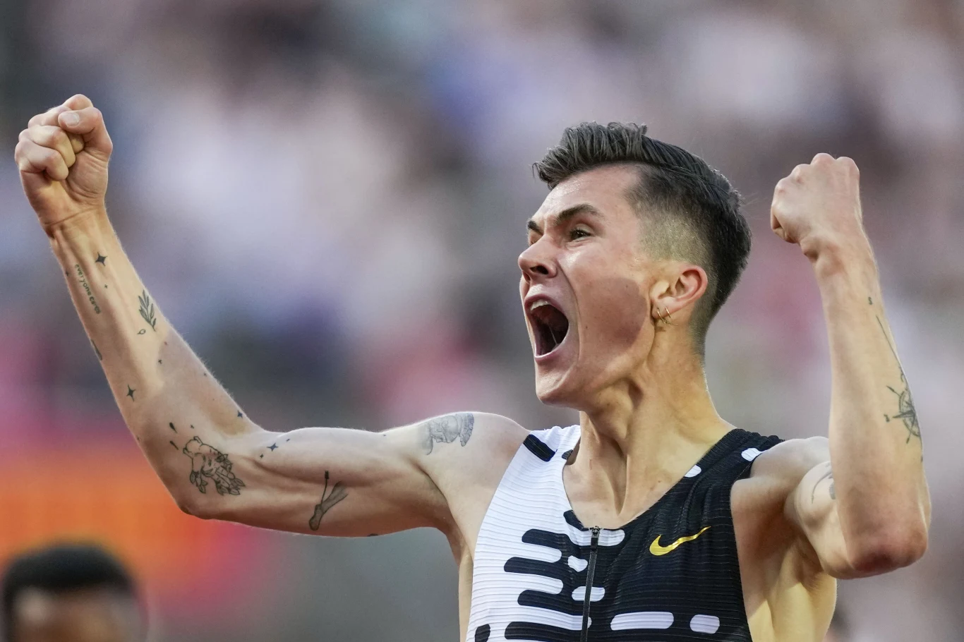 Jakob Ingebrigtsen podczas mityngu w Oslo Jakob Ingebrigtsen podczas mityngu w Oslo