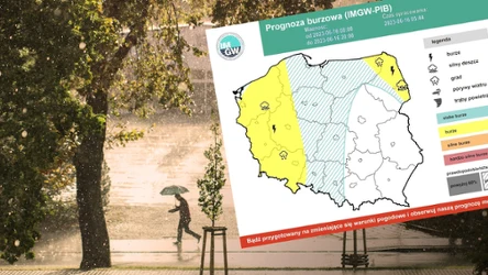 W piątek w dużej części kraju pojawią się burze i intensywne ulewy