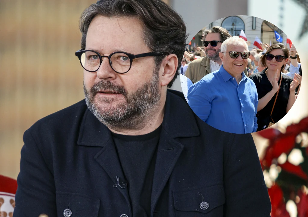 Grzegorz Turnau z Markiem Kondratem i córką Antoniną